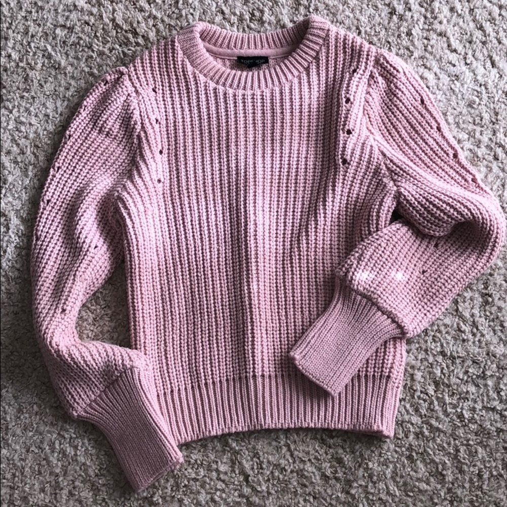 Top shop pink sweater